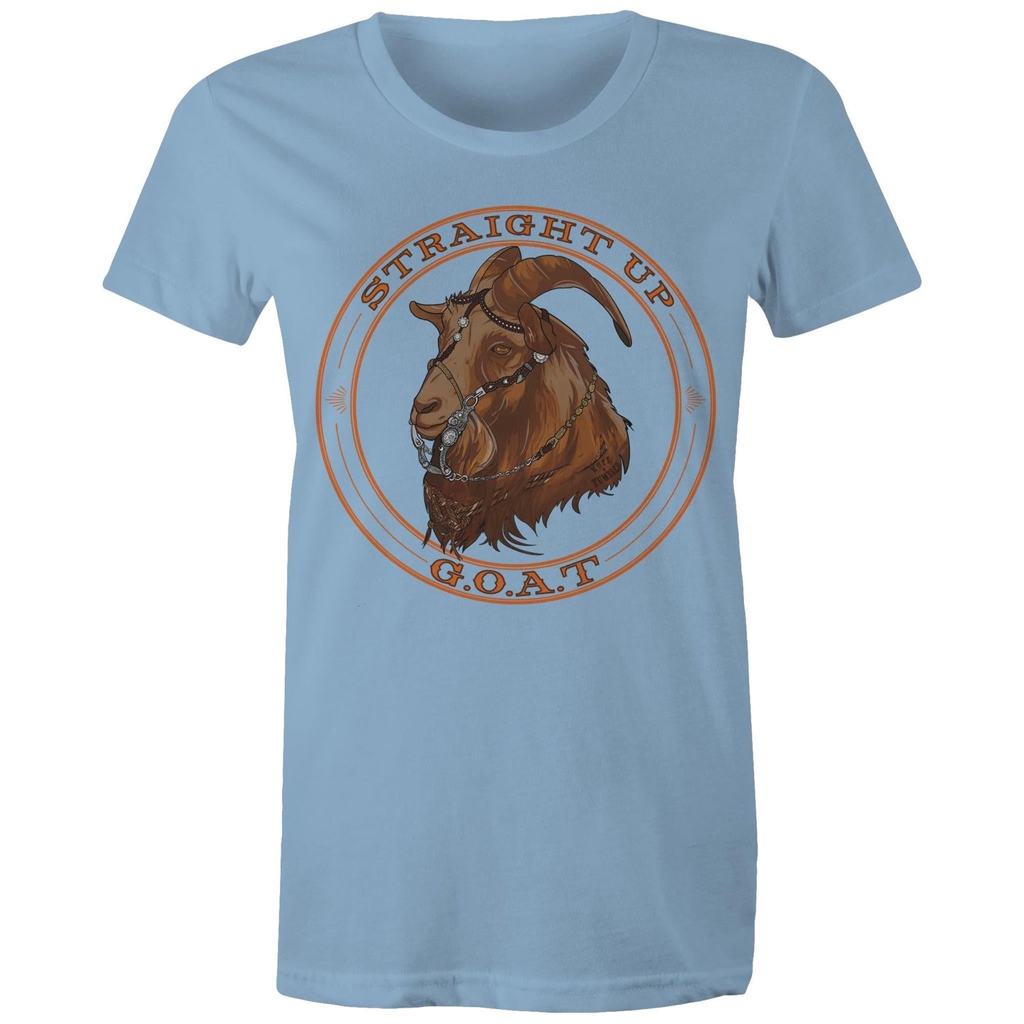 Straight Up G.O.A.T - Womens T-Shirt