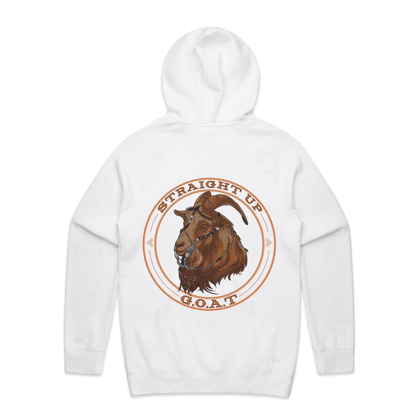 Straight Up G.O.A.T - Unisex Hoodie Back Print