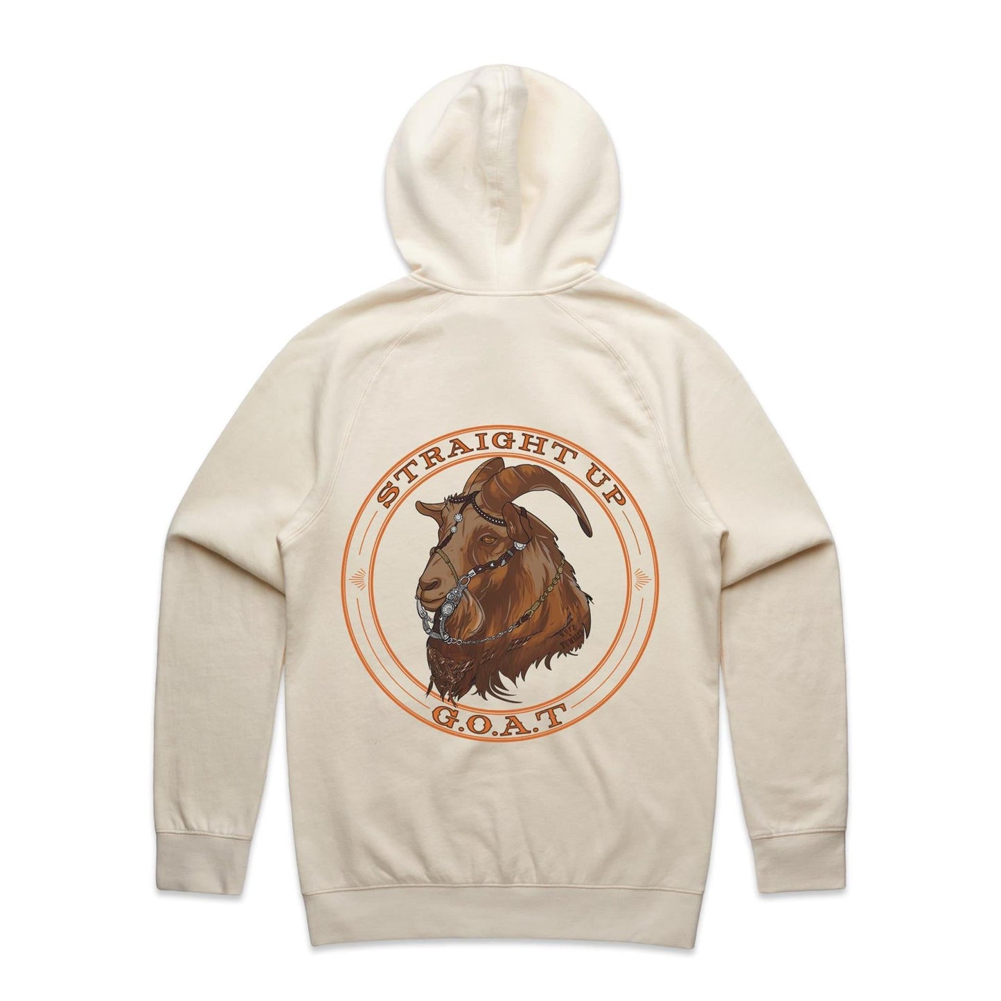 Straight Up G.O.A.T - Unisex Hoodie Back Print