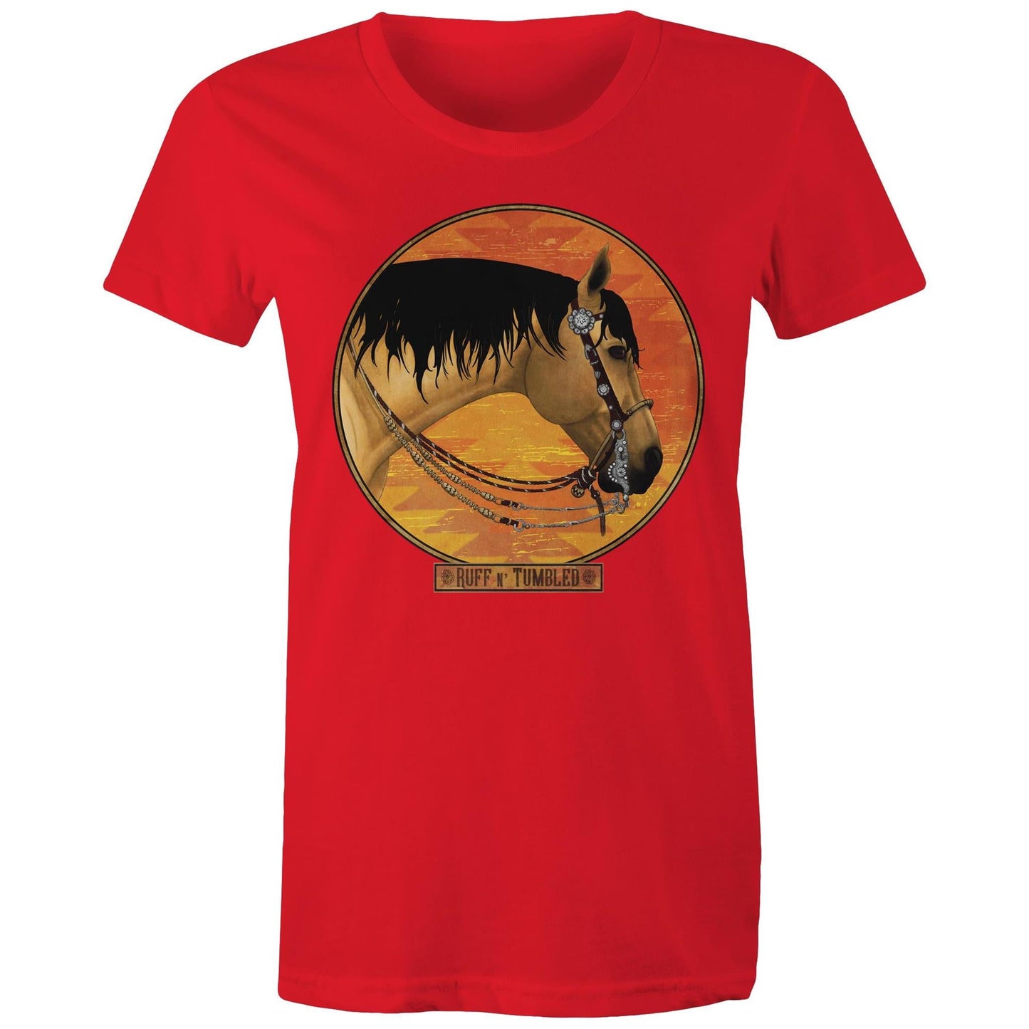 The Two Rein Horse - Womens T-Shirt