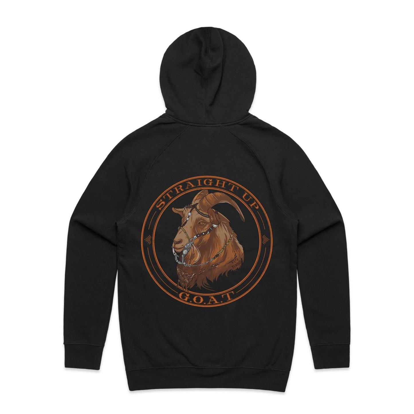 Straight Up G.O.A.T - Unisex Hoodie Back Print