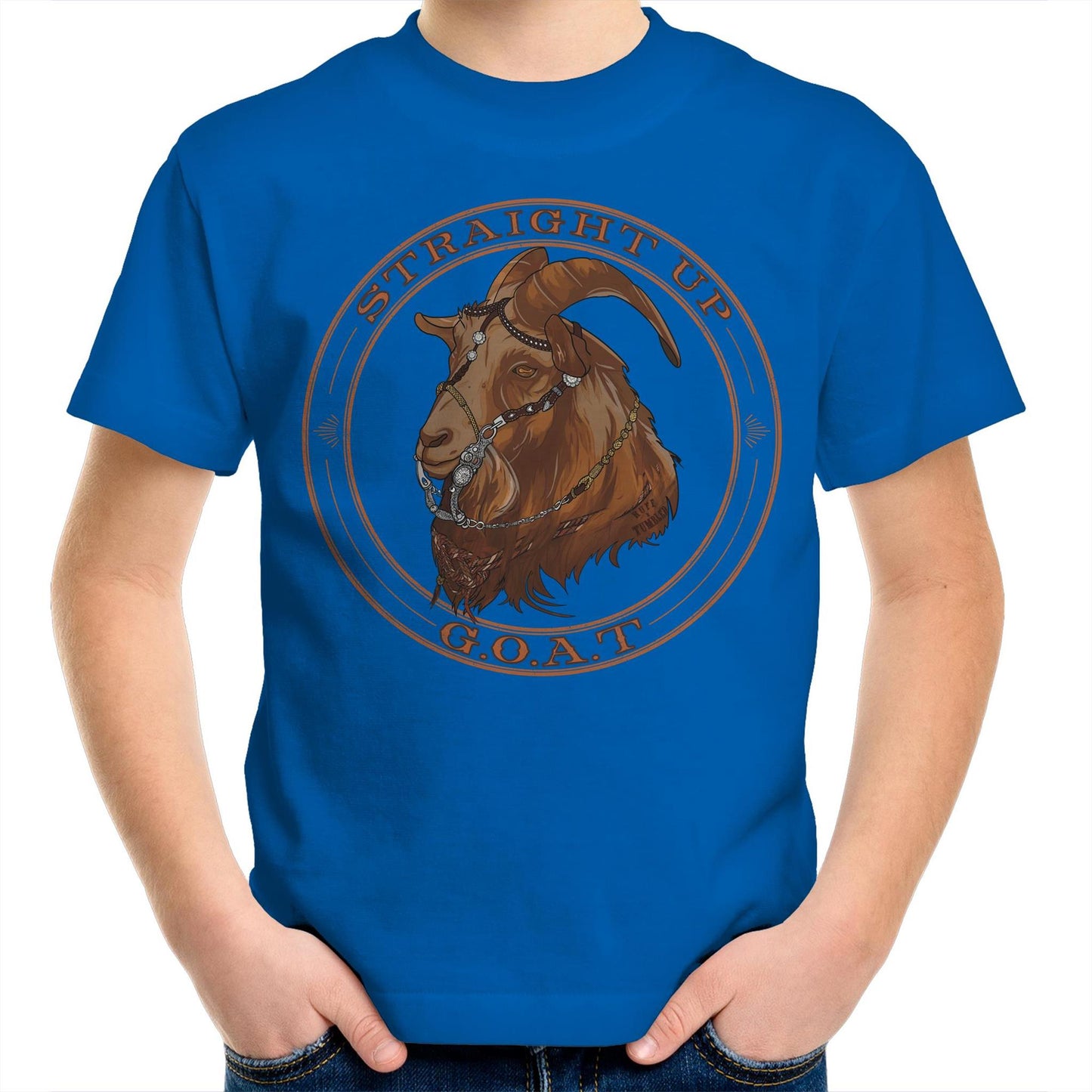 Straight Up G.O.A.T - Kids T-Shirt