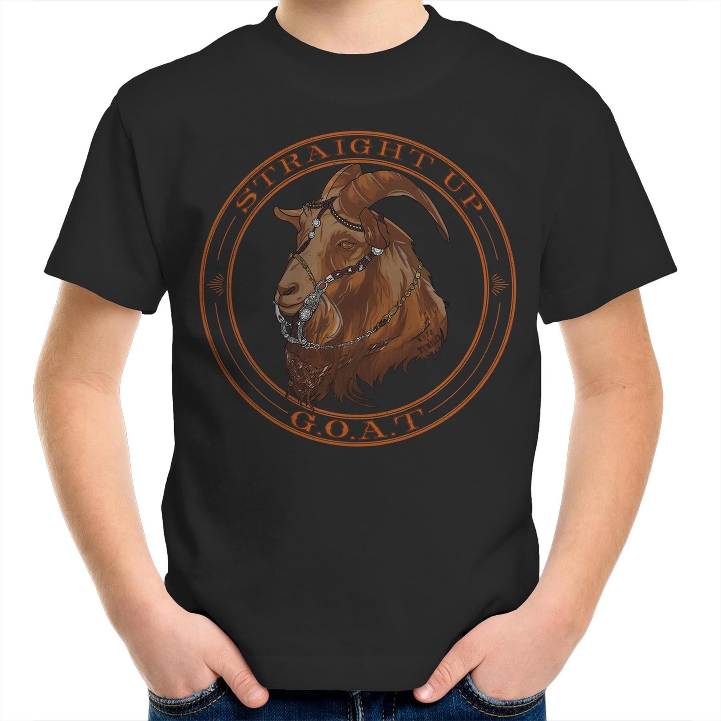 Straight Up G.O.A.T - Kids T-Shirt