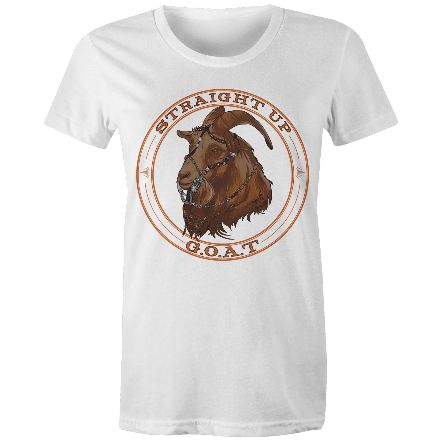 Straight Up G.O.A.T - Womens T-Shirt