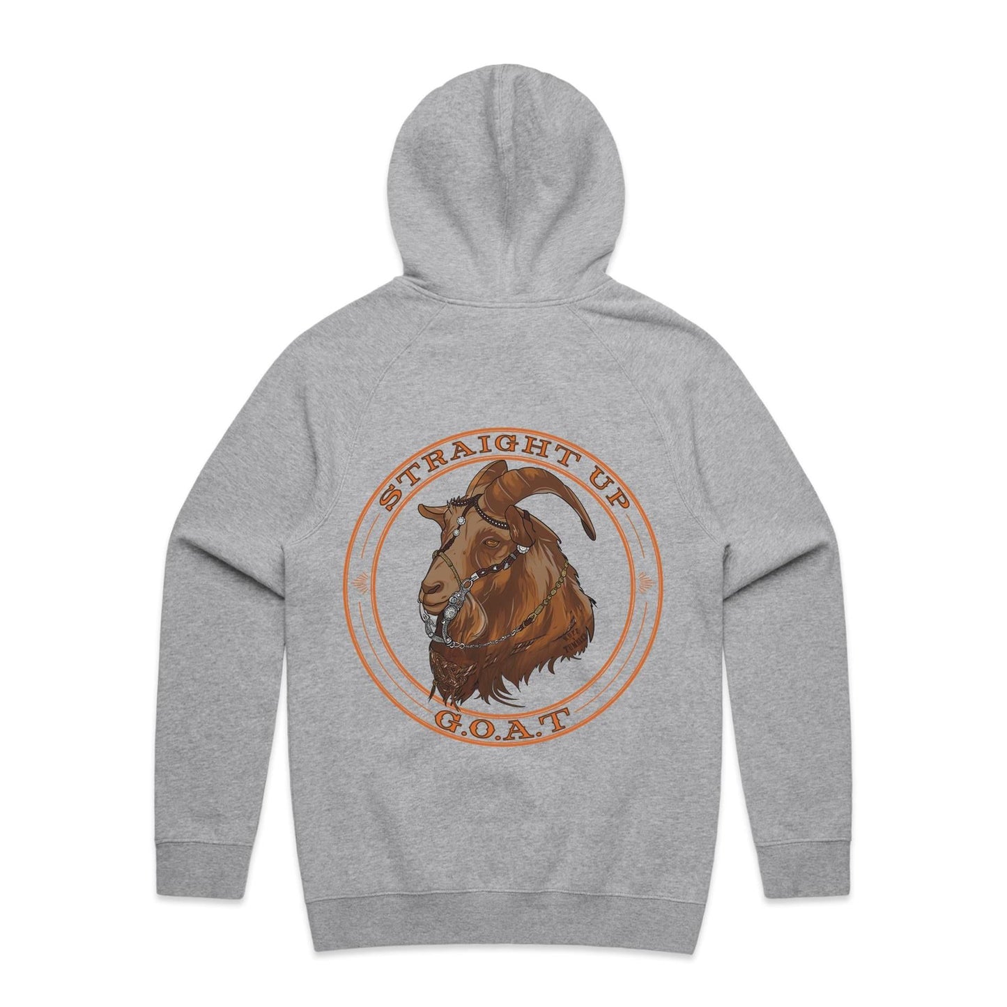 Straight Up G.O.A.T - Unisex Hoodie Back Print