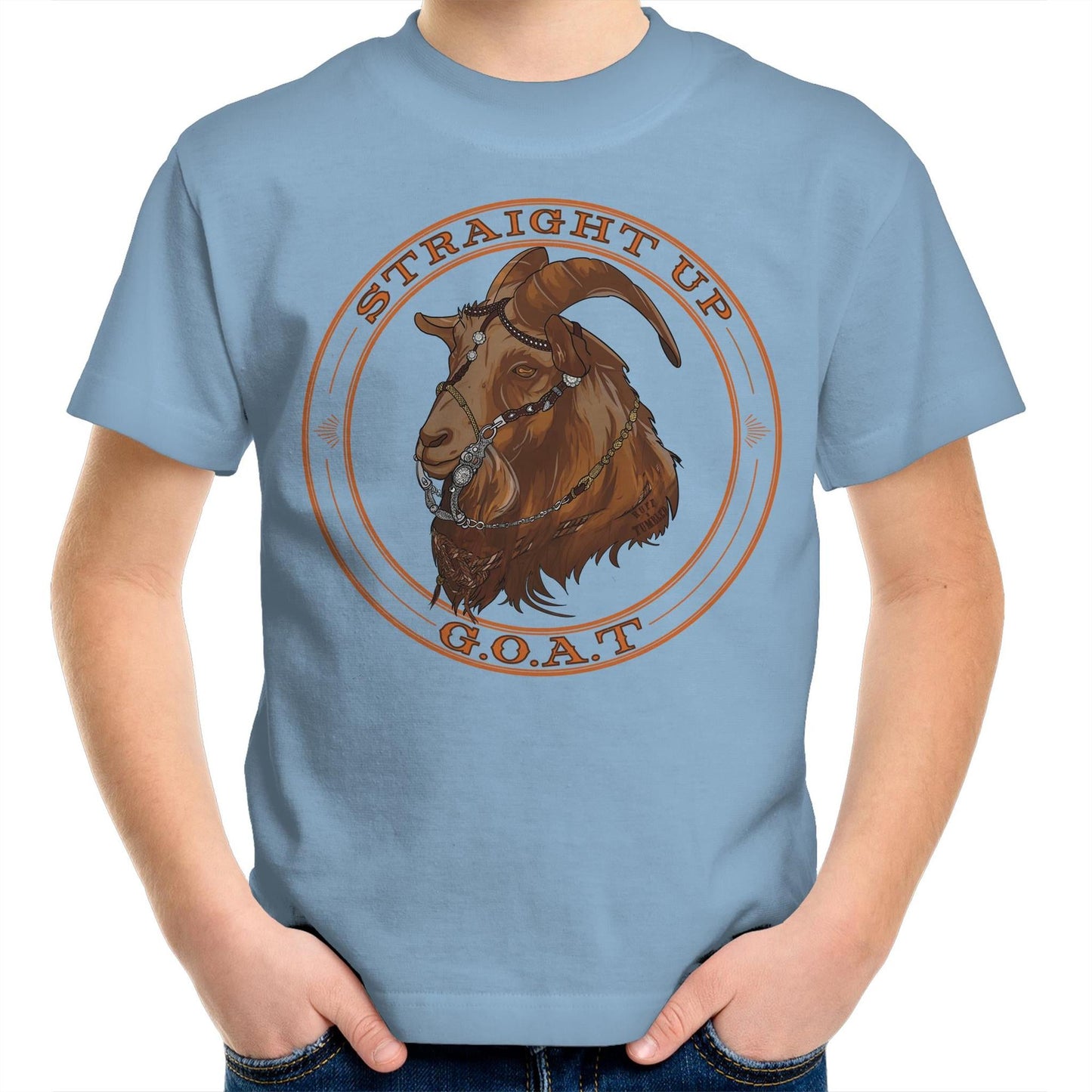 Straight Up G.O.A.T - Kids T-Shirt