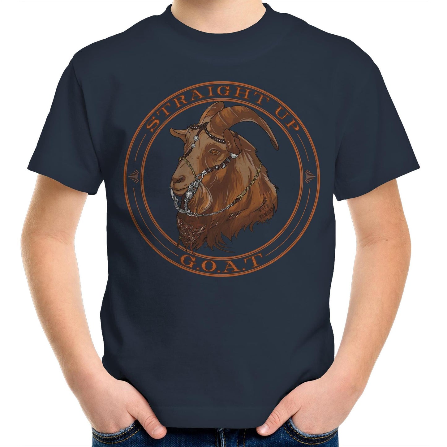 Straight Up G.O.A.T - Kids T-Shirt