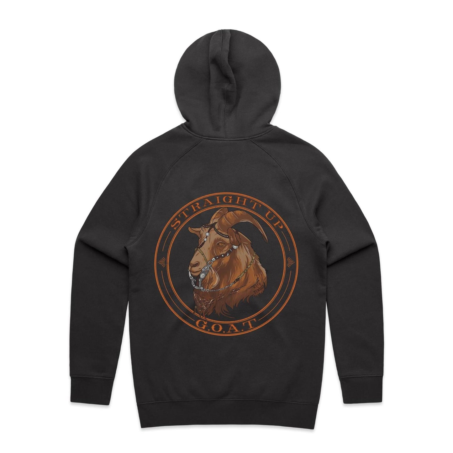 Straight Up G.O.A.T - Unisex Hoodie Back Print